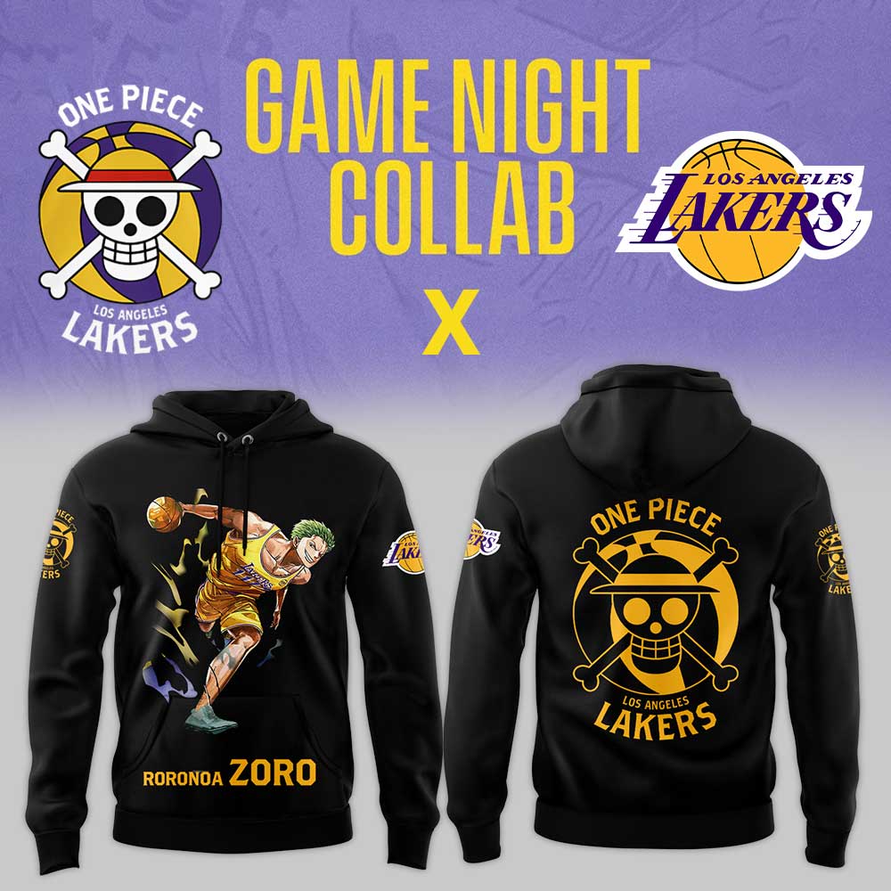 Zozo are joining the Lakers for One Piece Night Black Hoodie | DE96