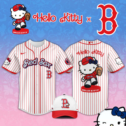 ,      Boston Red Sox MLB x Hello Kitty Night Jersey Editions Limited