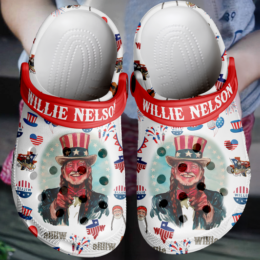 Willie Nelson Music Crocs Crocband Clogs Shoes Comfortable For Men Women