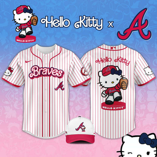 , Atlanta Braves MLB x Hello Kitty Night Jersey Editions Limited