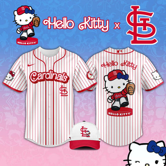 , St. Louis Cardinals MLB x Hello Kitty Night Jersey Editions Limited