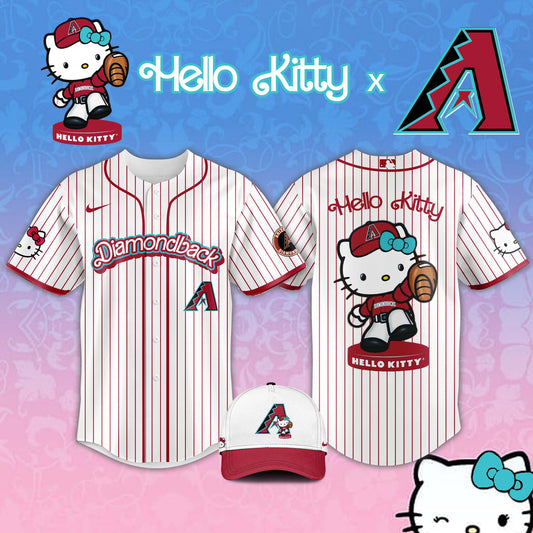 Arizona Diamondbacks MLB x Hello Kitty Night Jersey Editions Limited