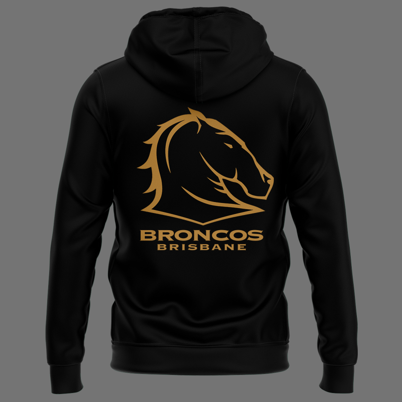 Brisbane Broncos NEVER BACK DOWN City Hall Finals 2025 Limited Edition Hoodie
