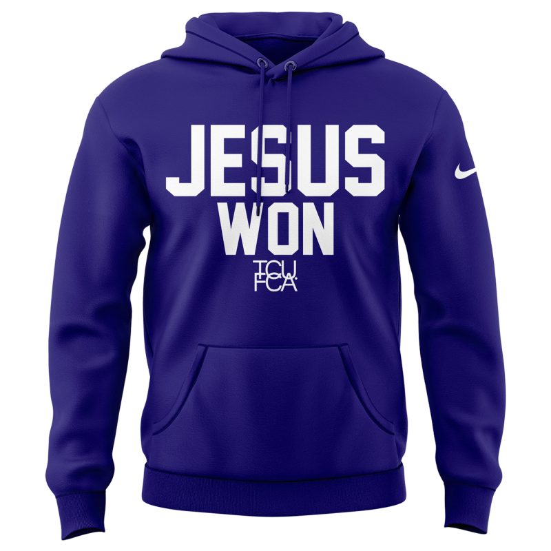 TCU Horned Frogs football x Jesus Won Limited Edition Hoodie 2025