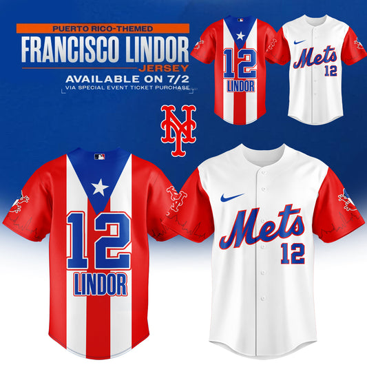 _,,New York Mets _ Puerto Rico Themed Francisco Lindor Jersey 2025