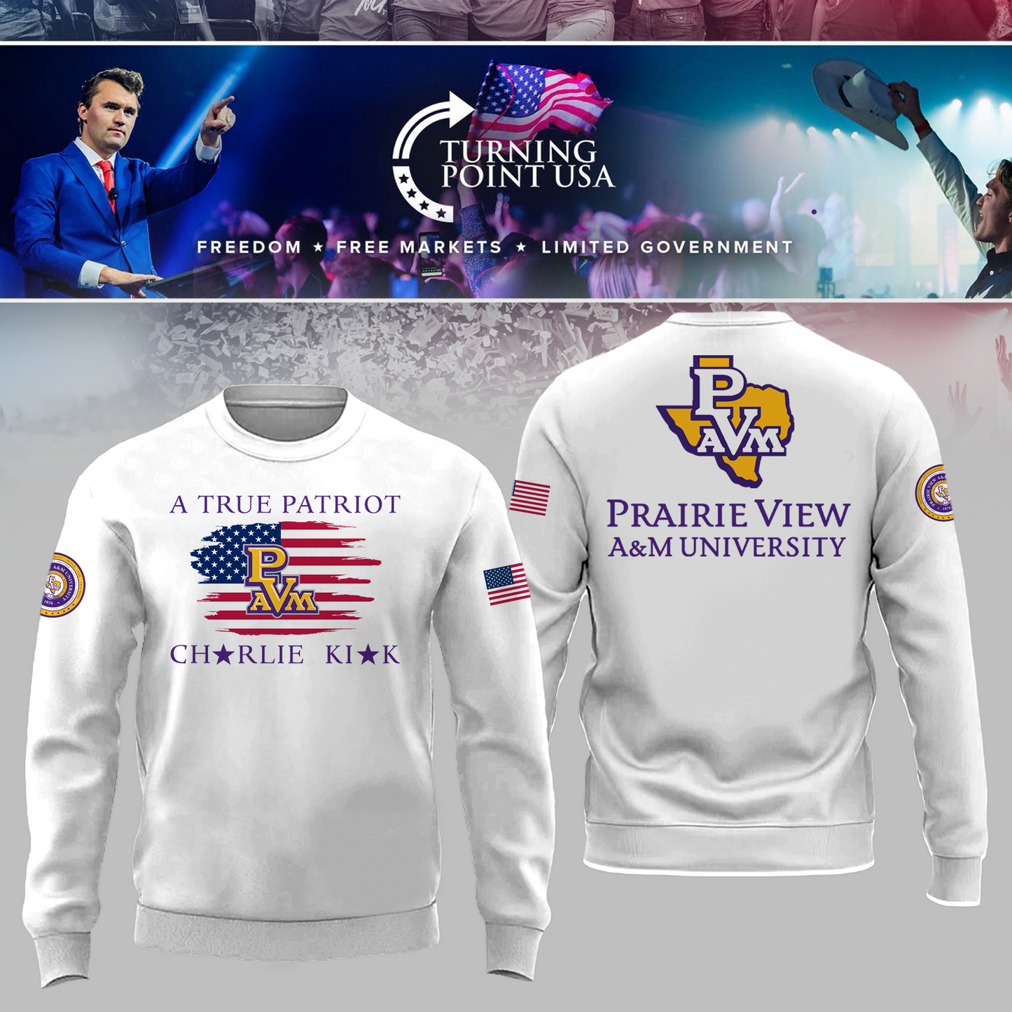 Prairie View University x Turning Point USA Sweatshirt