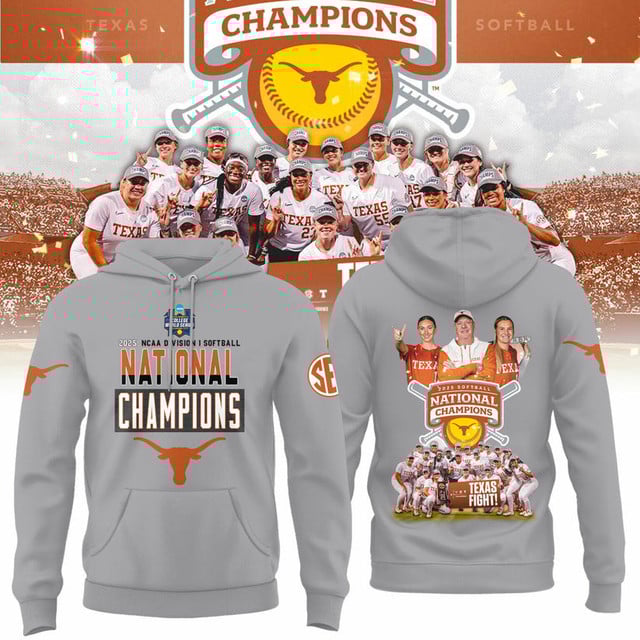 Texas Longhorns 2025 Women's Softball National Champions Hook 'Em 3D Apparel