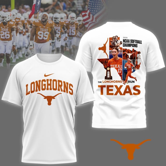 Texas Longhorns 2025 Women's Softball National Champions Hook 'Em 3D Apparel