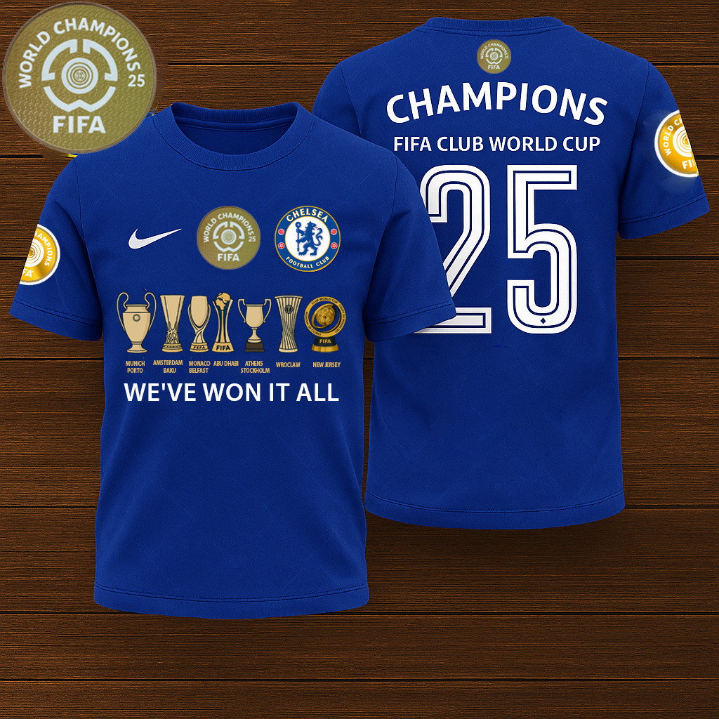 Chelsea T-Shirt 3D Apparels Champions FIFA Club World Cup