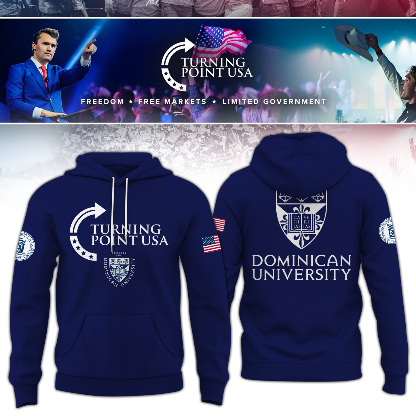 Dominican University x Turning Point USA Hoodie