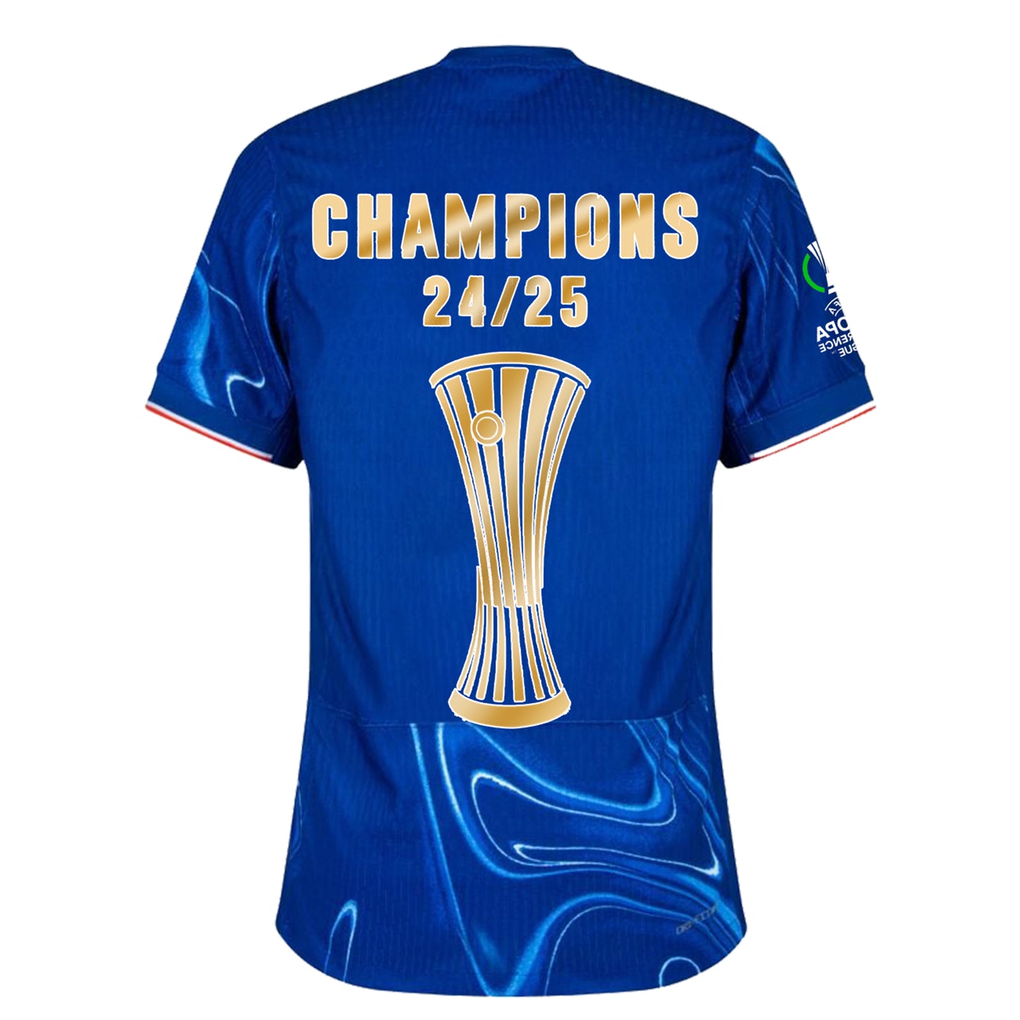 Chelsea FC 2025 Europe UEFA Conference League Champions Soccer Jersey