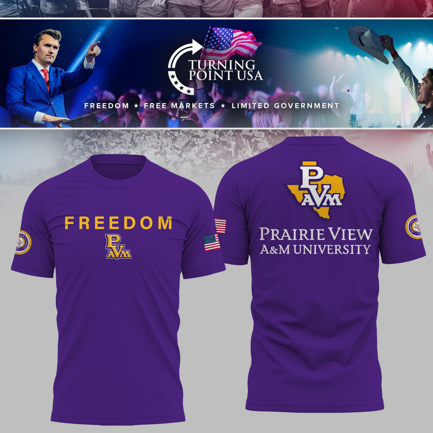 Prairie View University x Turning Point USA TShirt