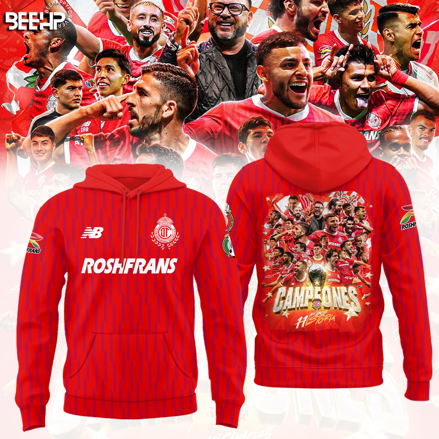 Toluca Campeón 2025 Liga MX Hoodie