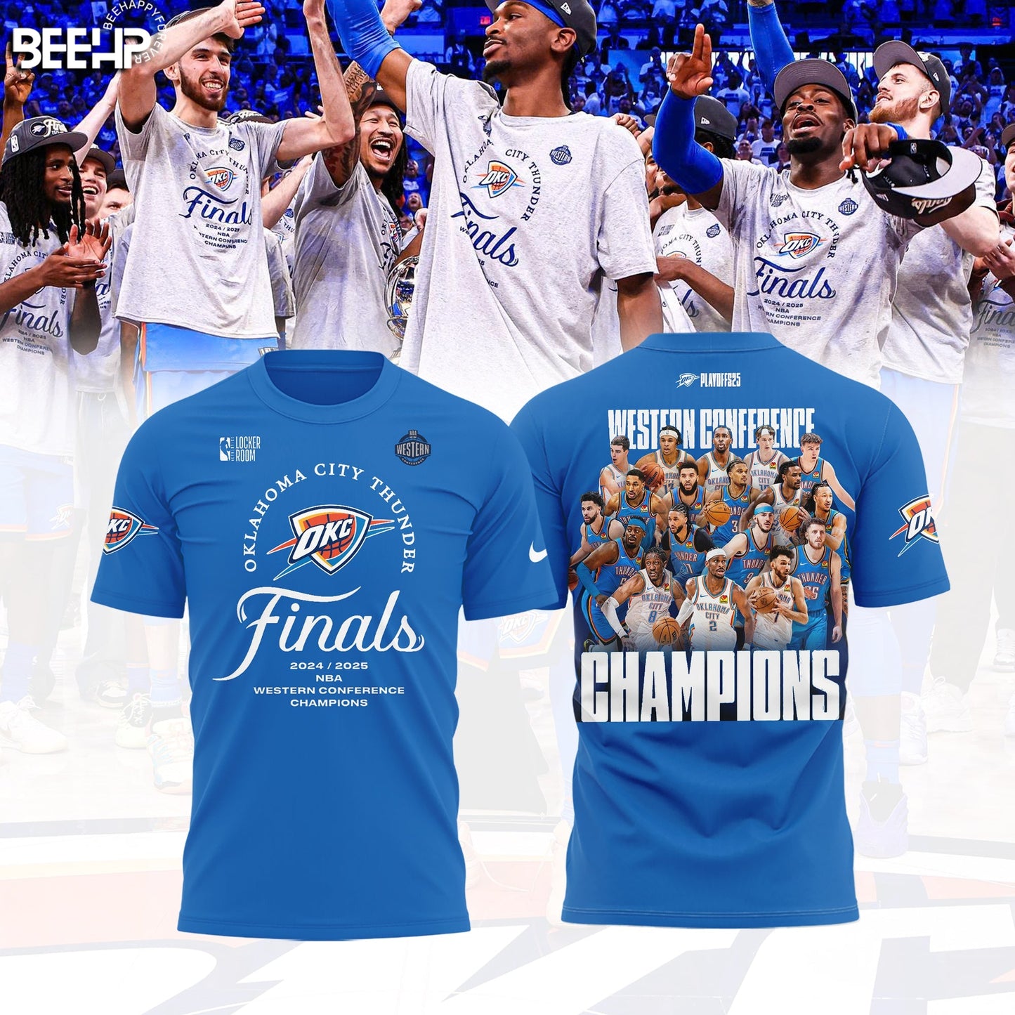 Oklahoma City Thunder 2025 Western Conference Champions T-Shirt