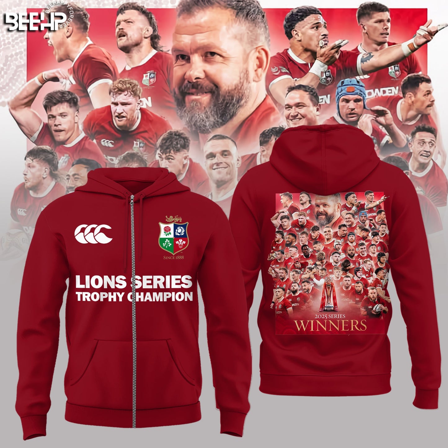 British Irish Lions – Lions Series Trophy Champion Zip Hoodie