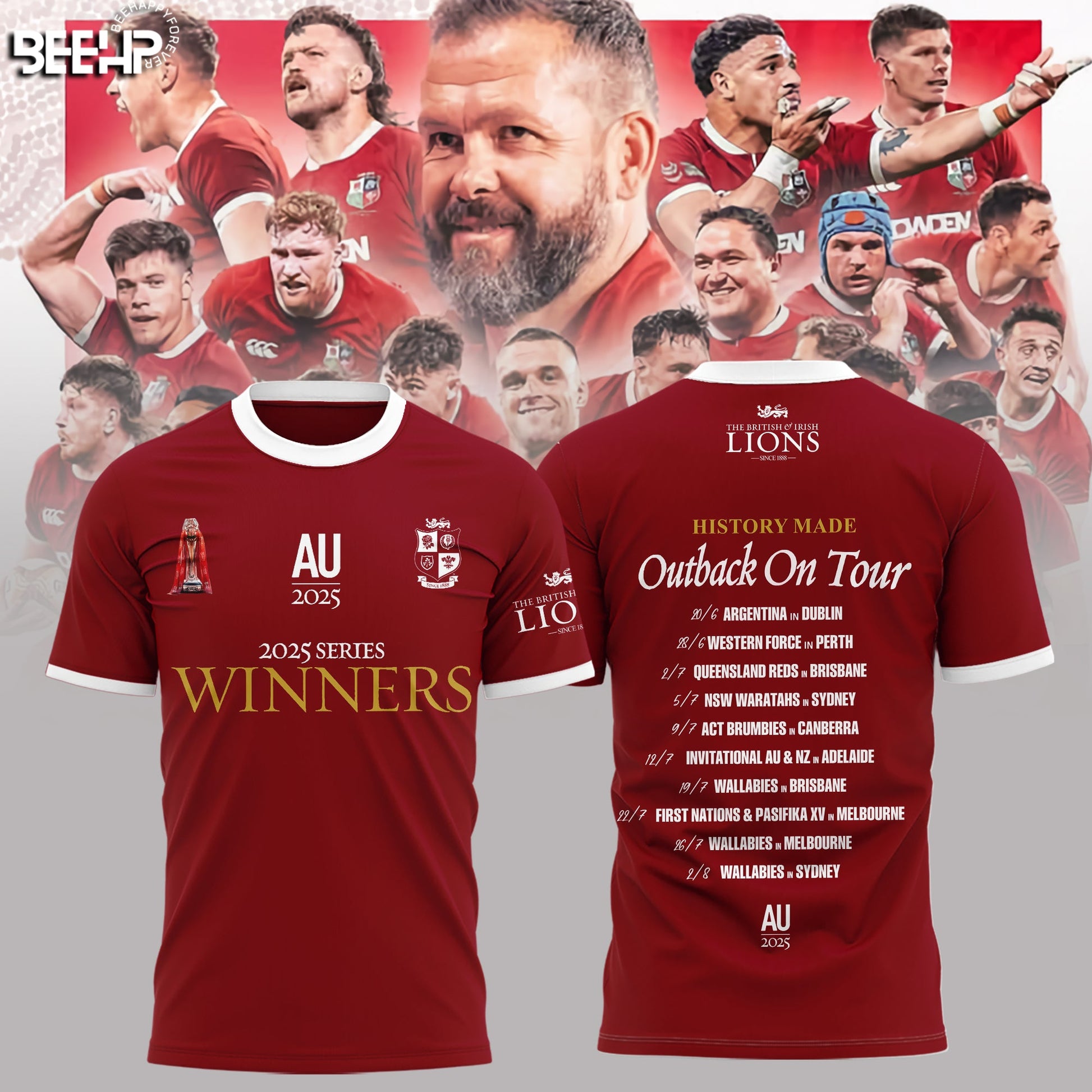 British & Irish Lions – Lions Series Trophy Champion T-Shirt