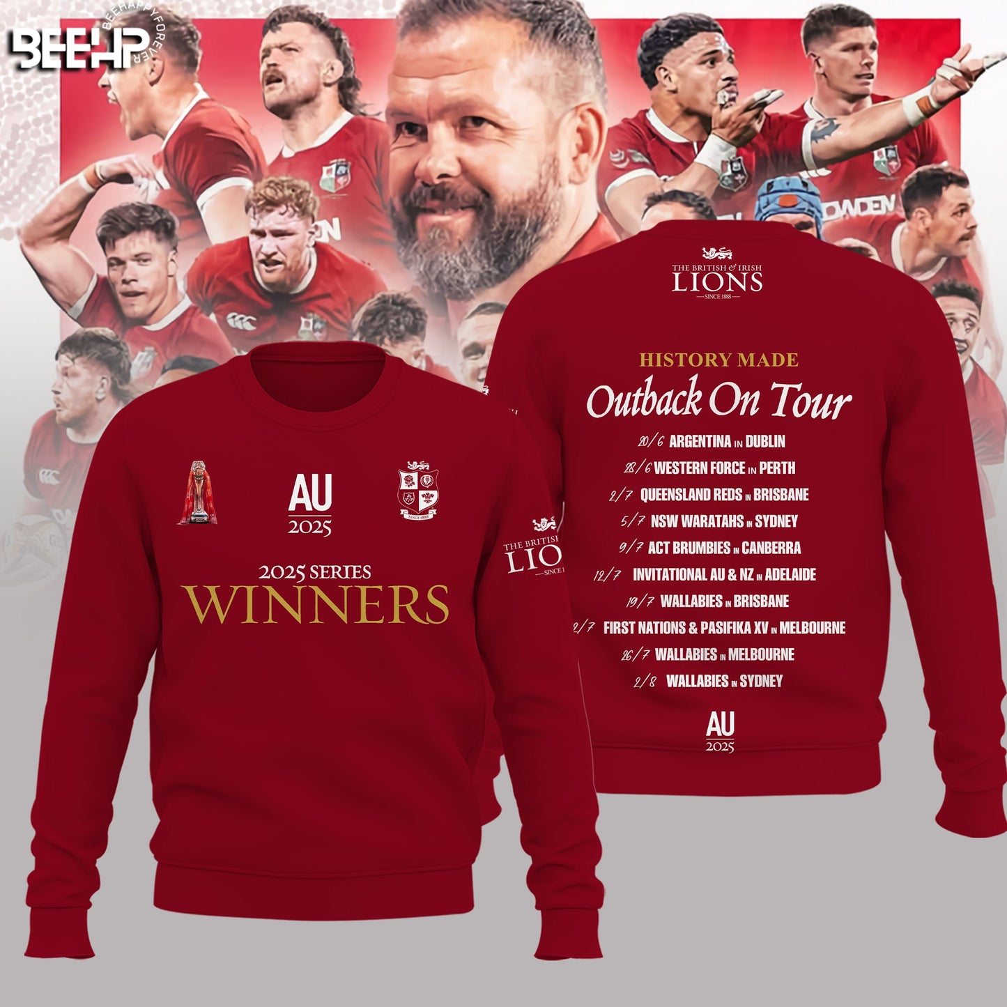 British Irish Lions – Lions Series Trophy Champion Sweatshirt