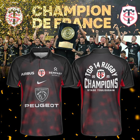 Stade Toulousain Champions 2025 Back To Back To Back Polo