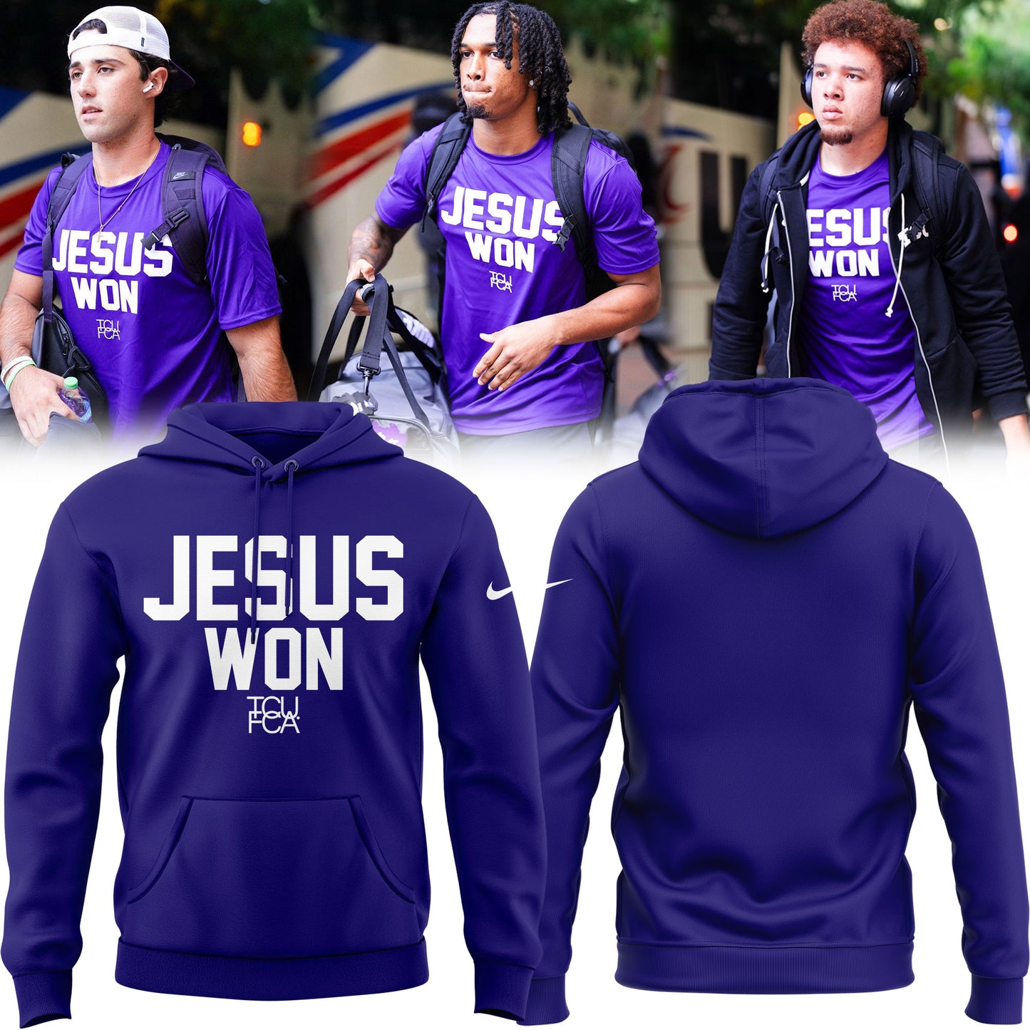 TCU Horned Frogs football x Jesus Won Limited Edition Hoodie 2025