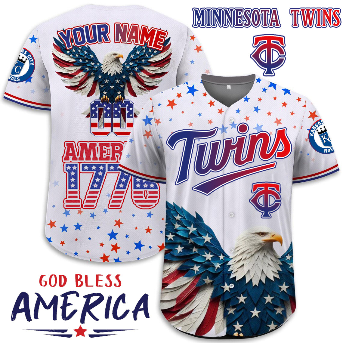 St.Louis Cardinals x Happy Independence Day Jersey Limited 2025-3D Baseball Jersey