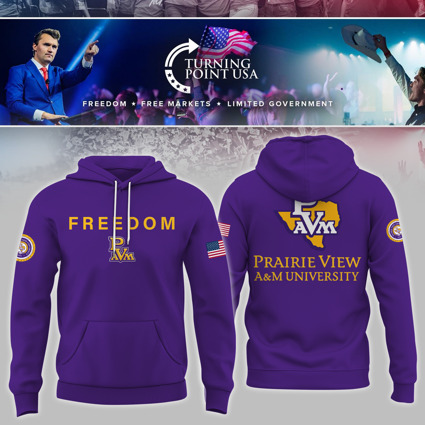 Prairie View University x Turning Point USA Hoodie