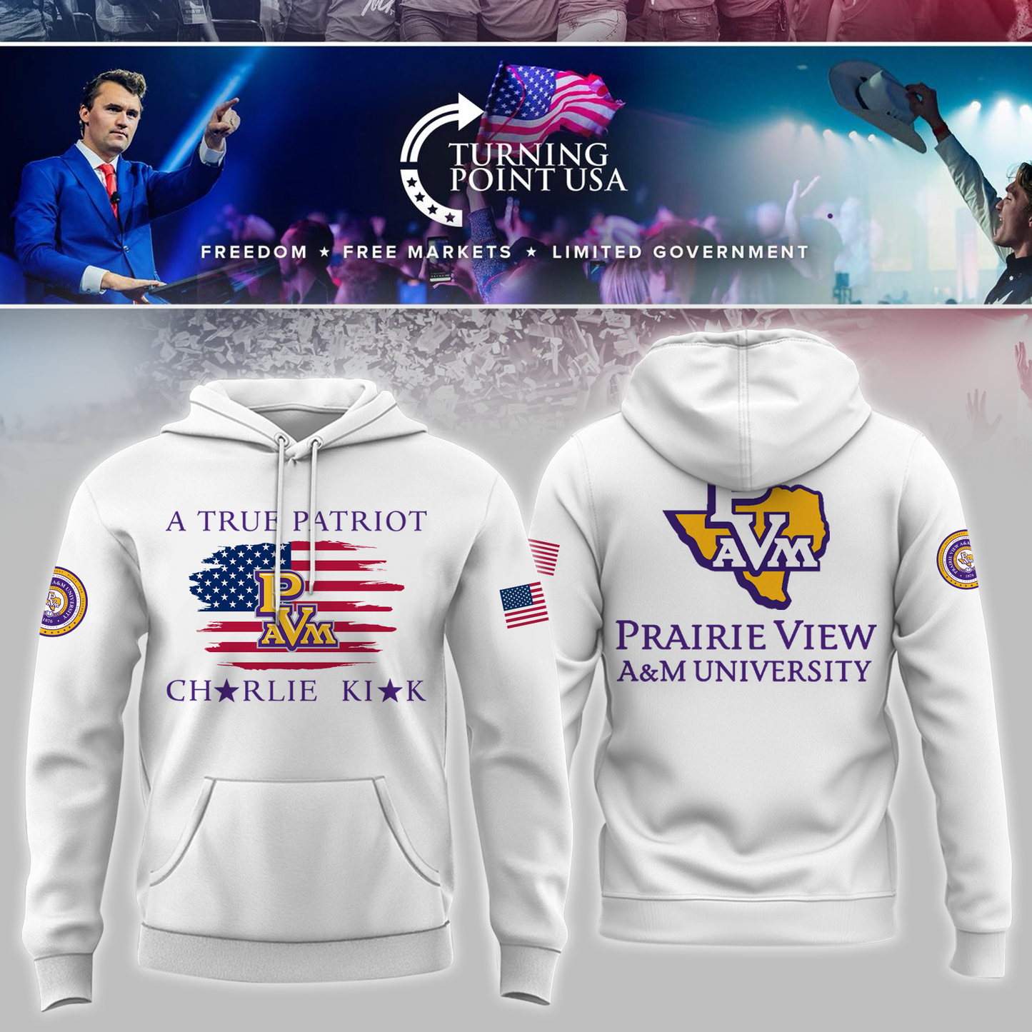 Prairie View University x Turning Point USA Hoodie