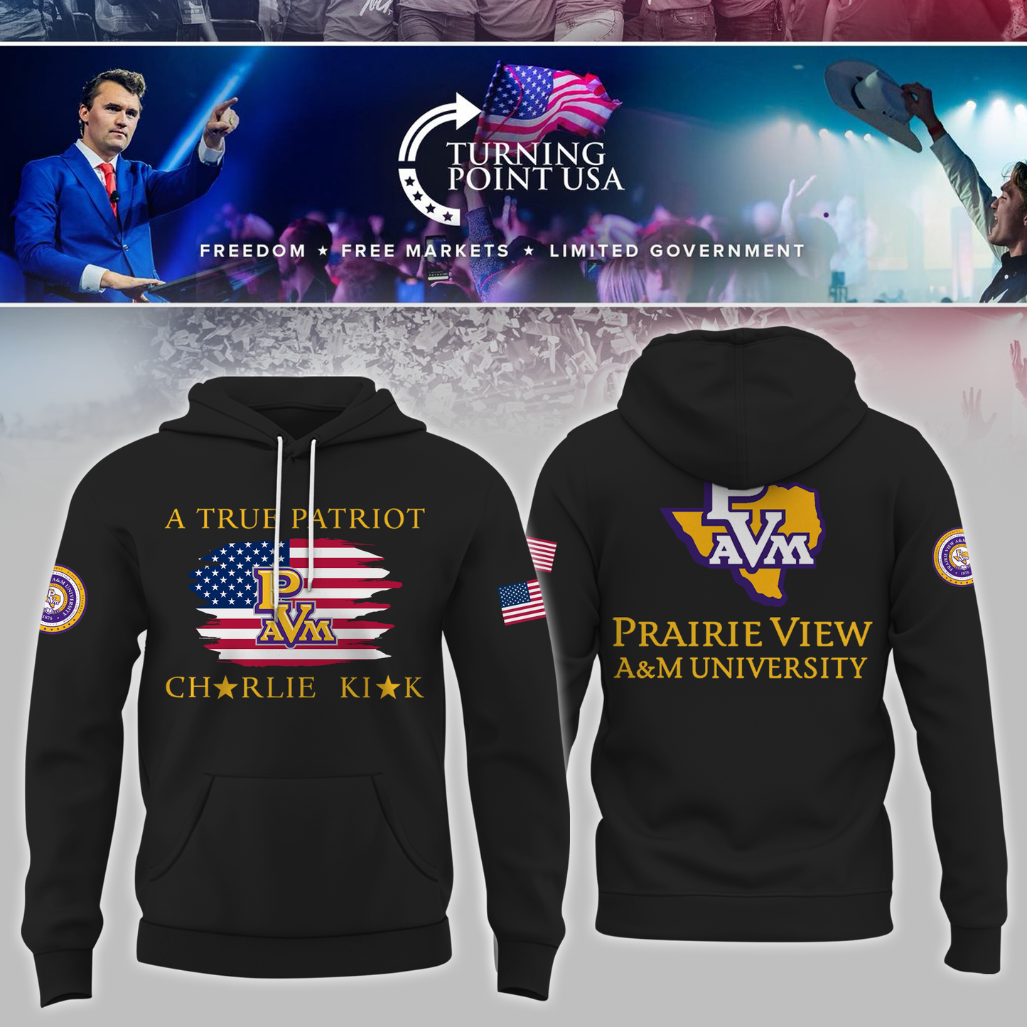 Prairie View University x Turning Point USA Hoodie