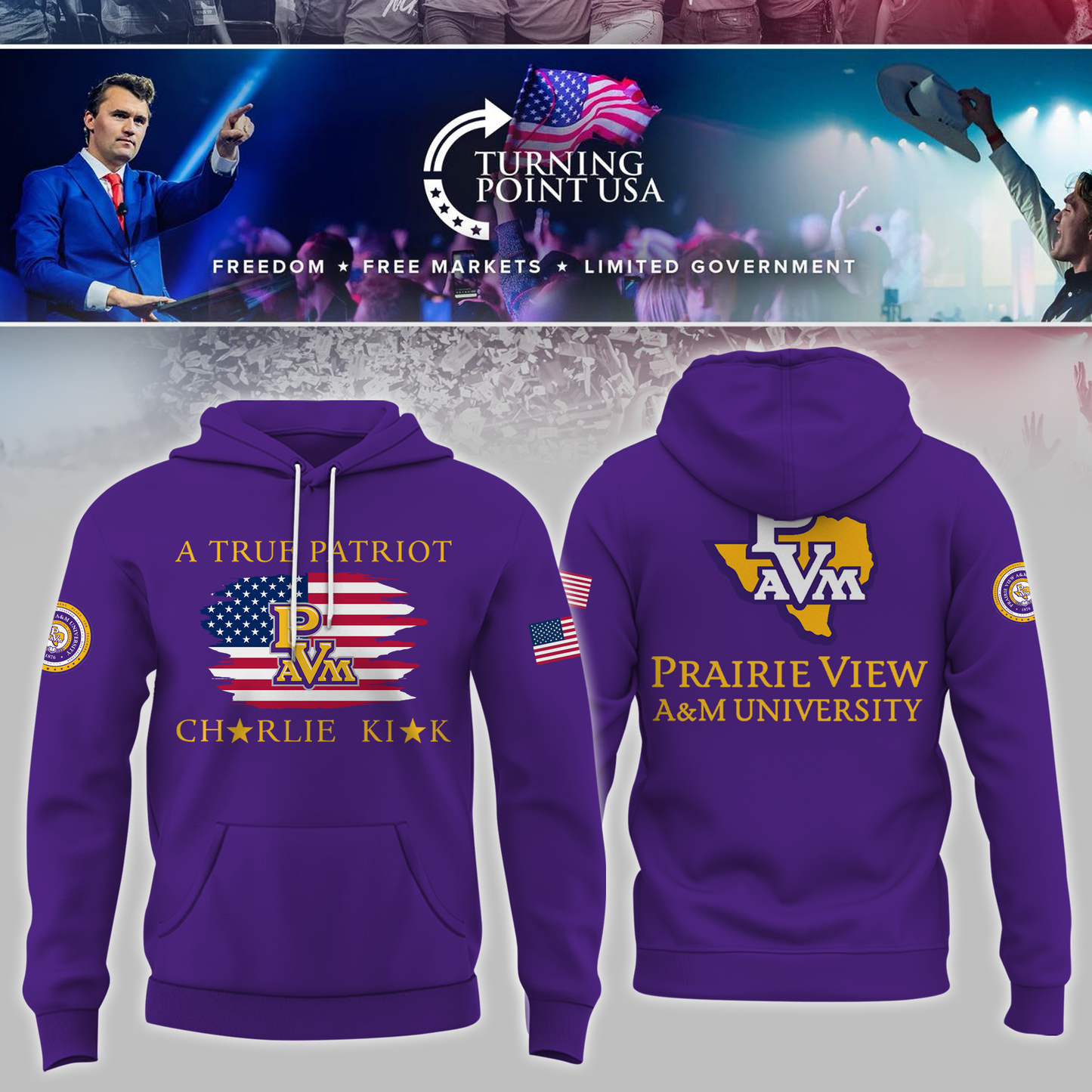 Prairie View University x Turning Point USA Hoodie
