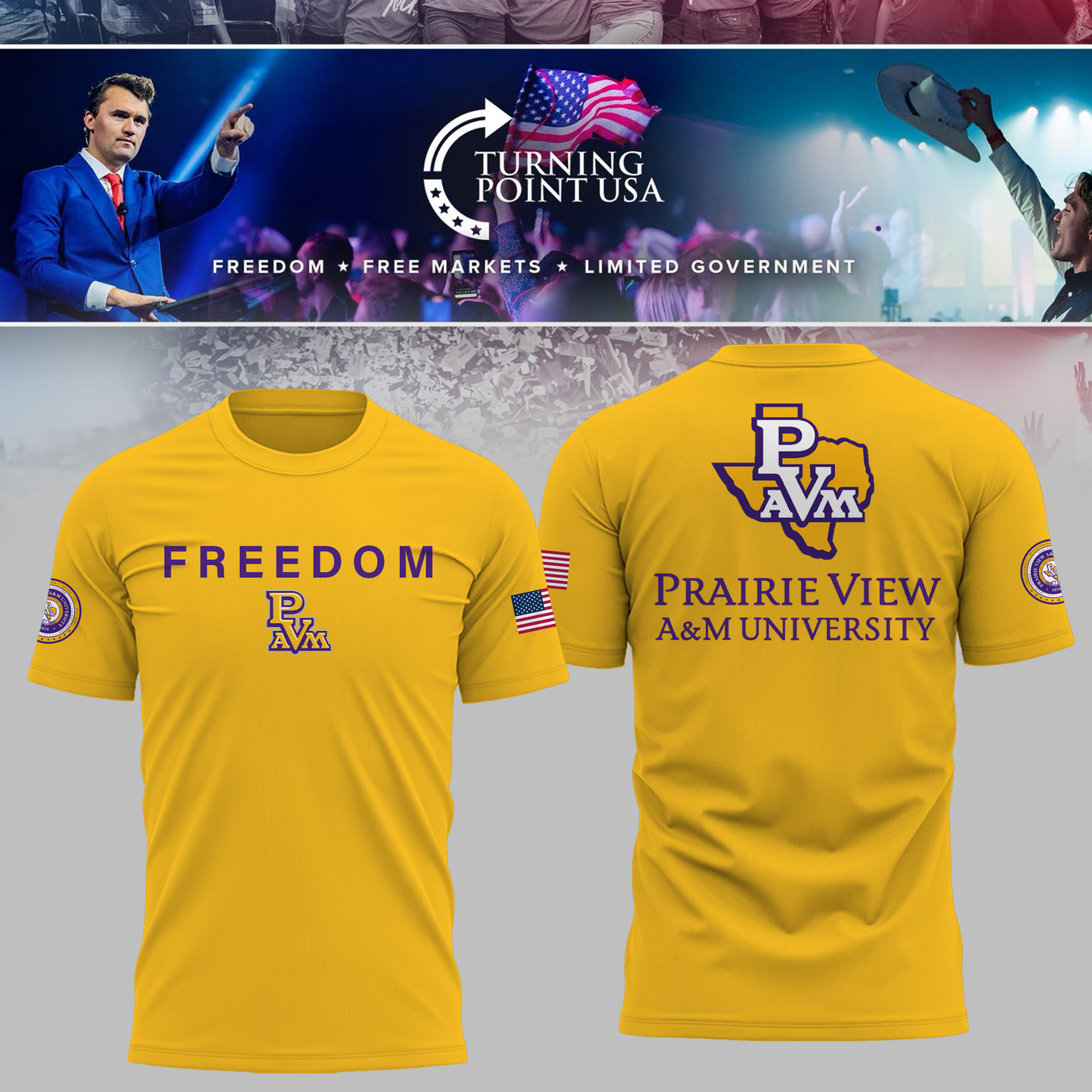 Prairie View University x Turning Point USA TShirt