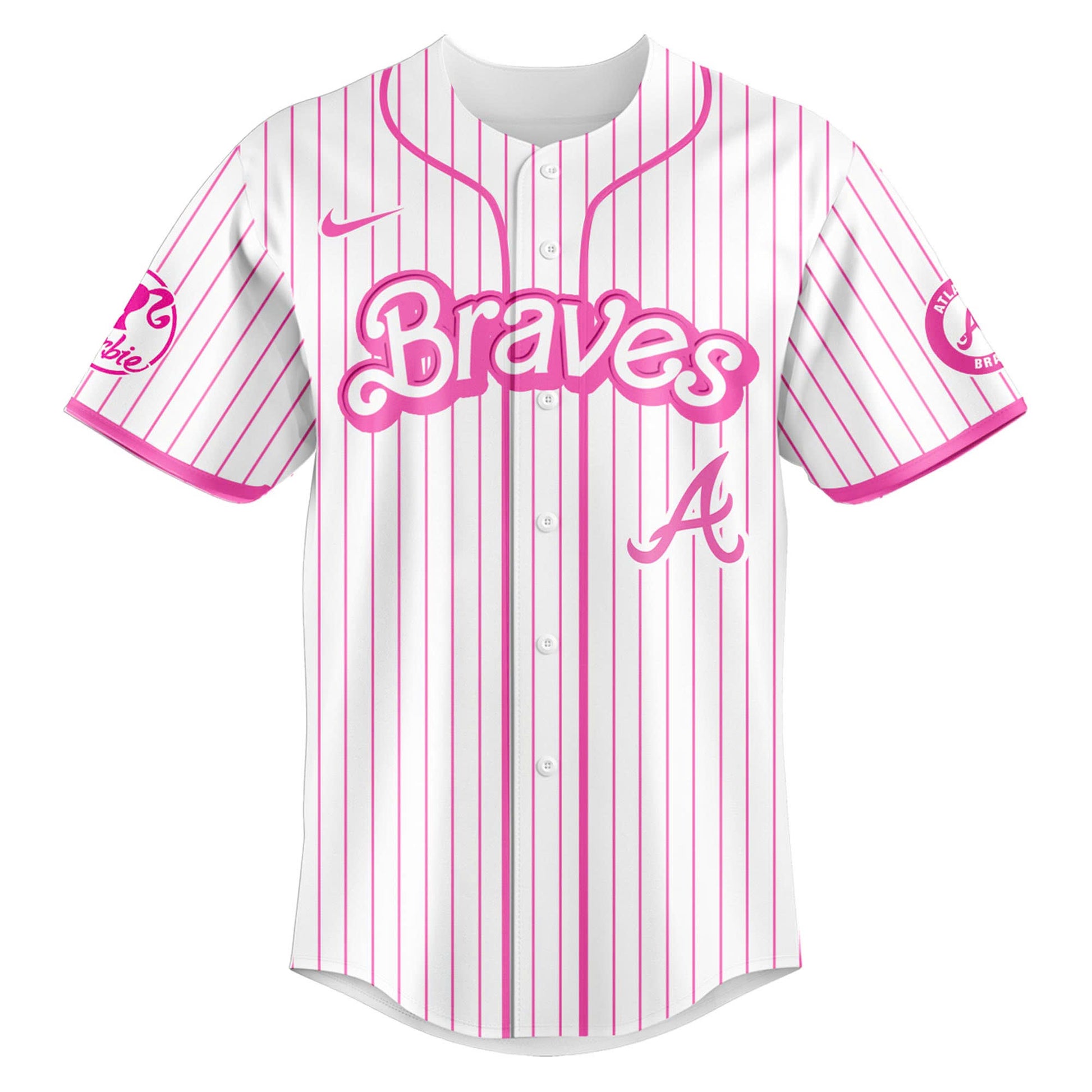 .    Atlanta   Braves MLB x Barbie Night Game Limited Edition Jersey 2025 v1