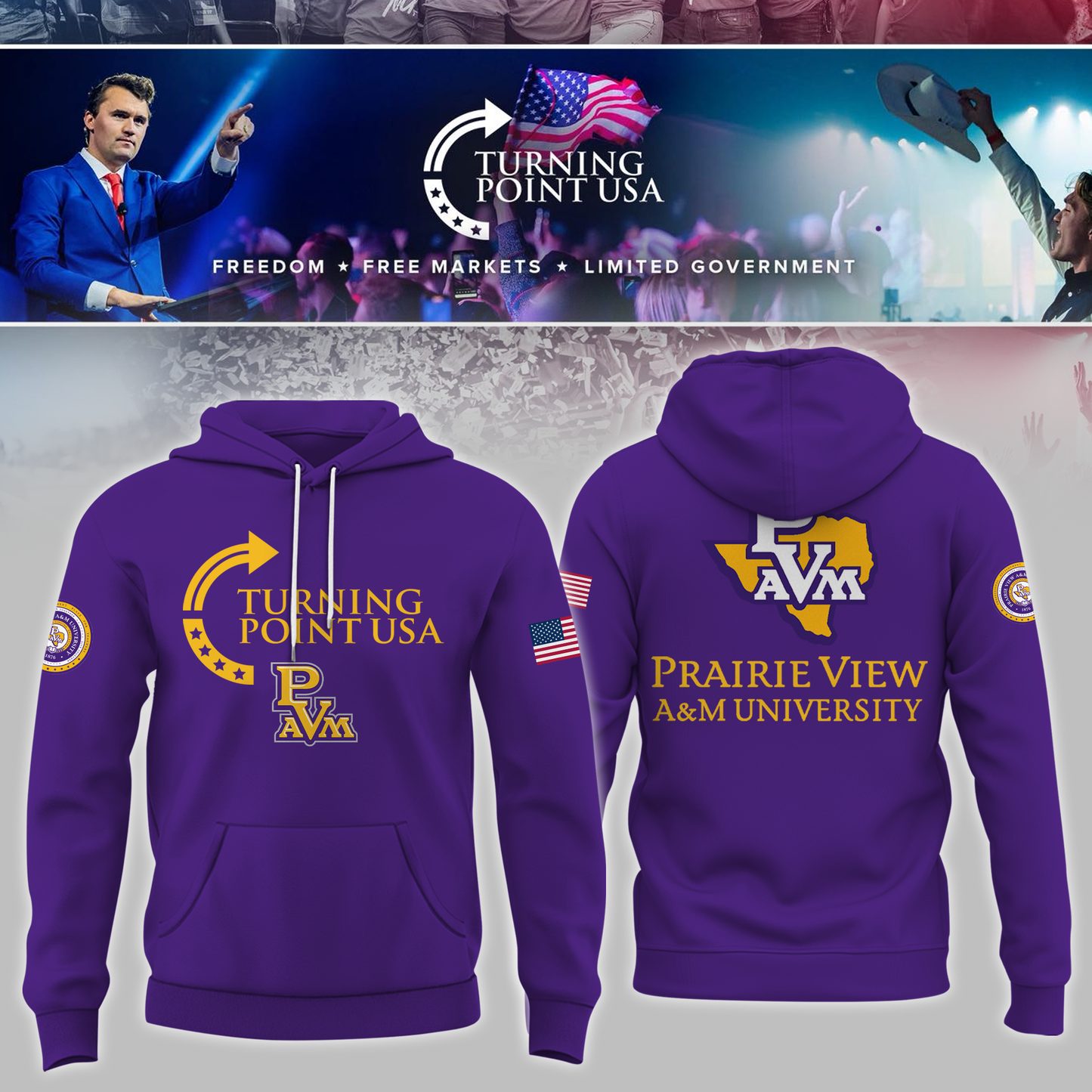 Prairie View University x Turning Point USA Hoodie