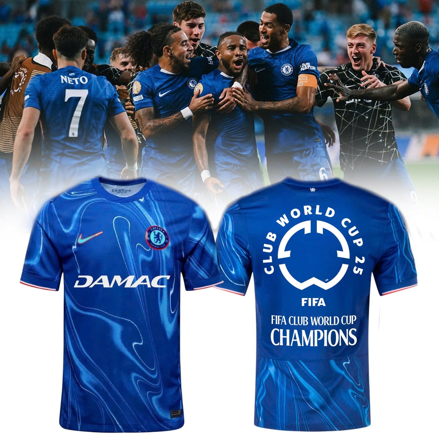 Chelsea FC 2025 Fifa Club World Cup Champions T-Shirt Full Printed-1