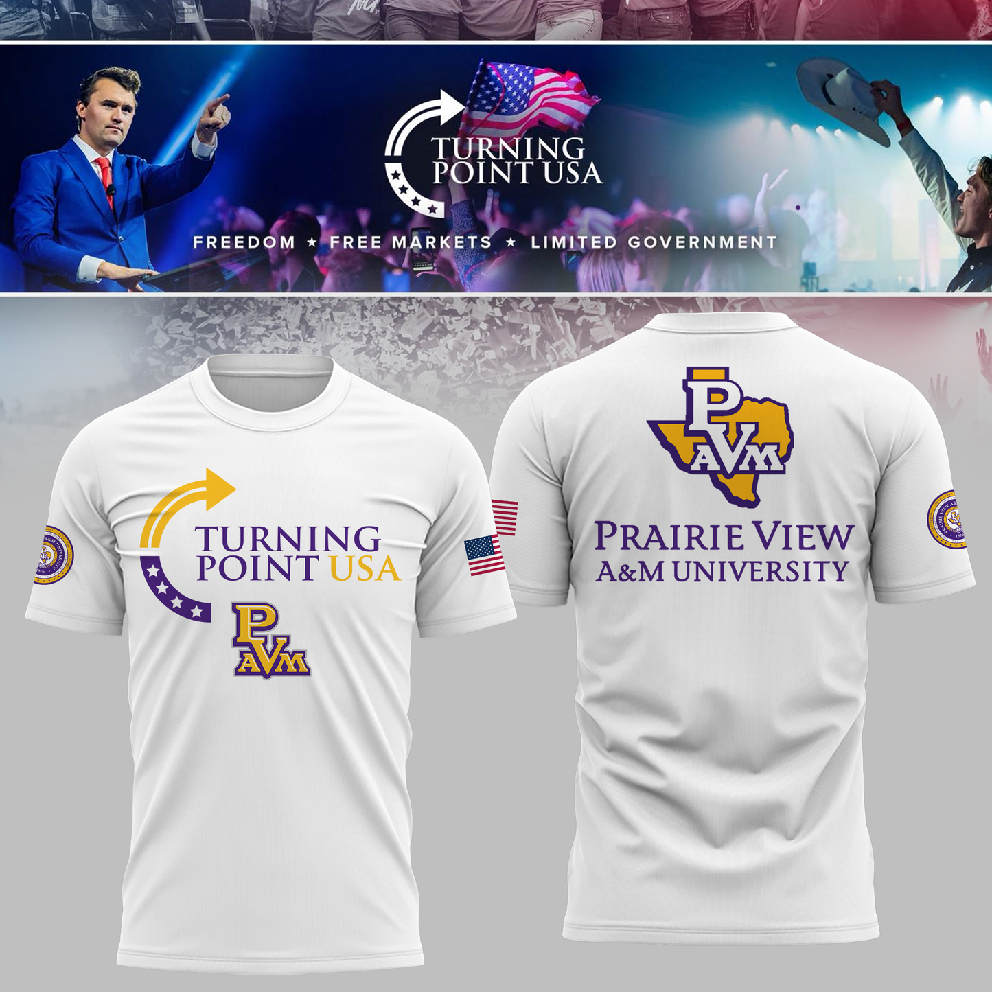 Prairie View University x Turning Point USA TShirt