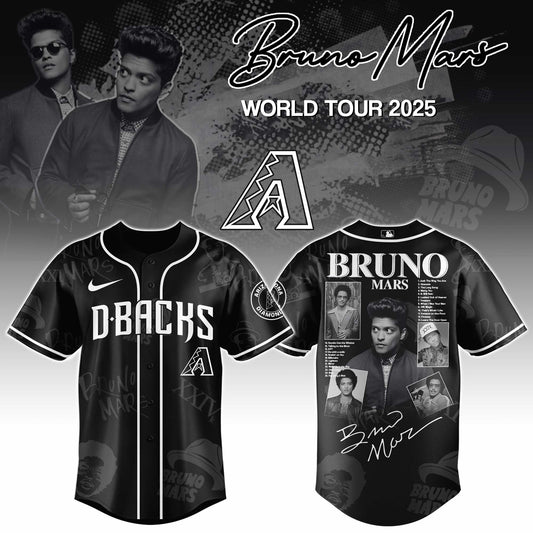 A Diamondbacks x Bruno Mars at Park MGM  2025 Jersey Editions Limited +Selling Out Fast