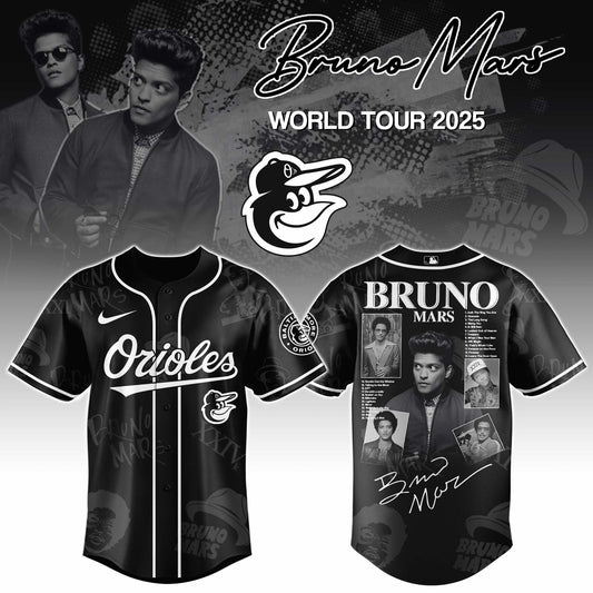 B Orioles x Bruno Mars at Park MGM  2025 Jersey Editions Limited +Selling Out Fast