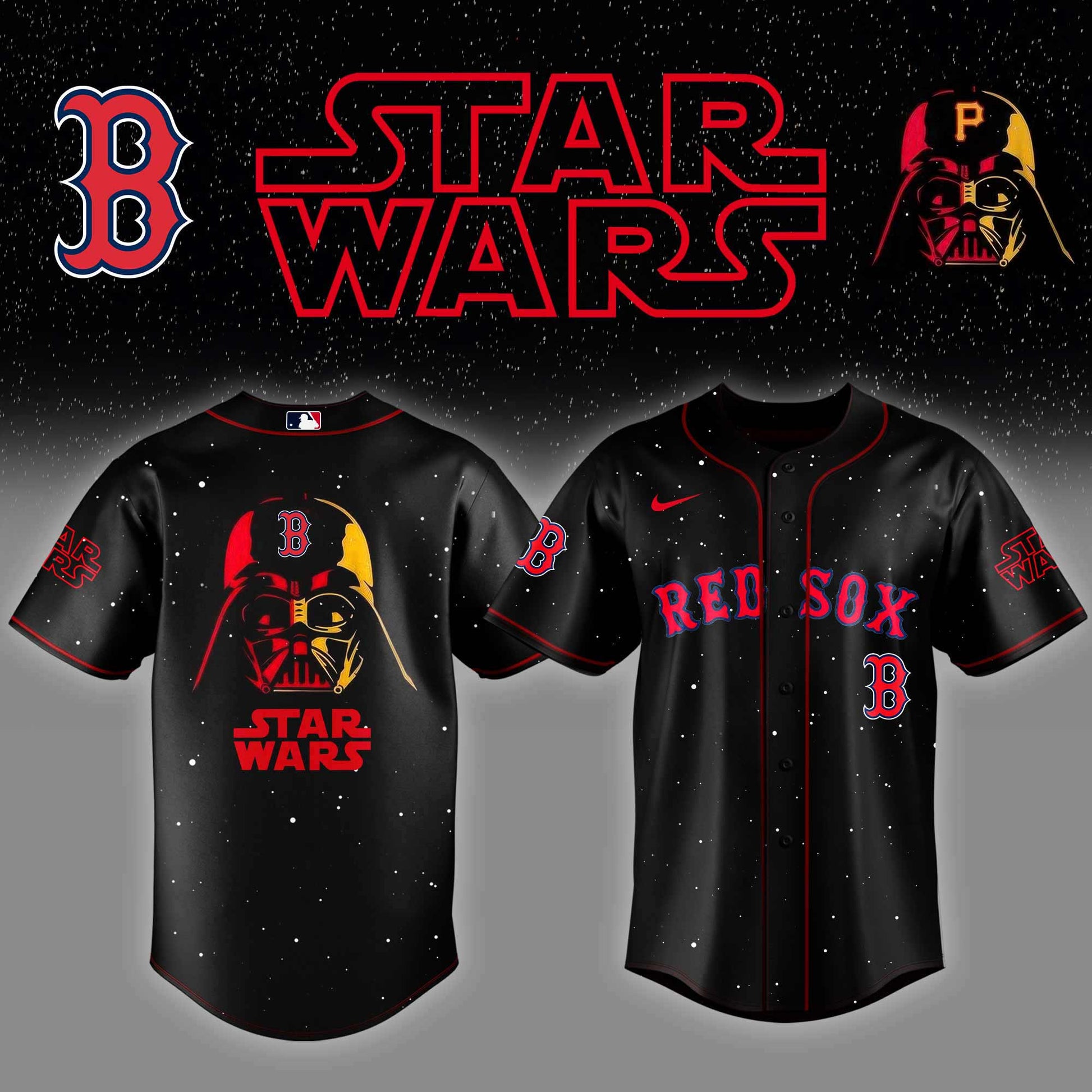 .Boston Red Sox x Stars Wars Night Baseball Jersey Editions Limited