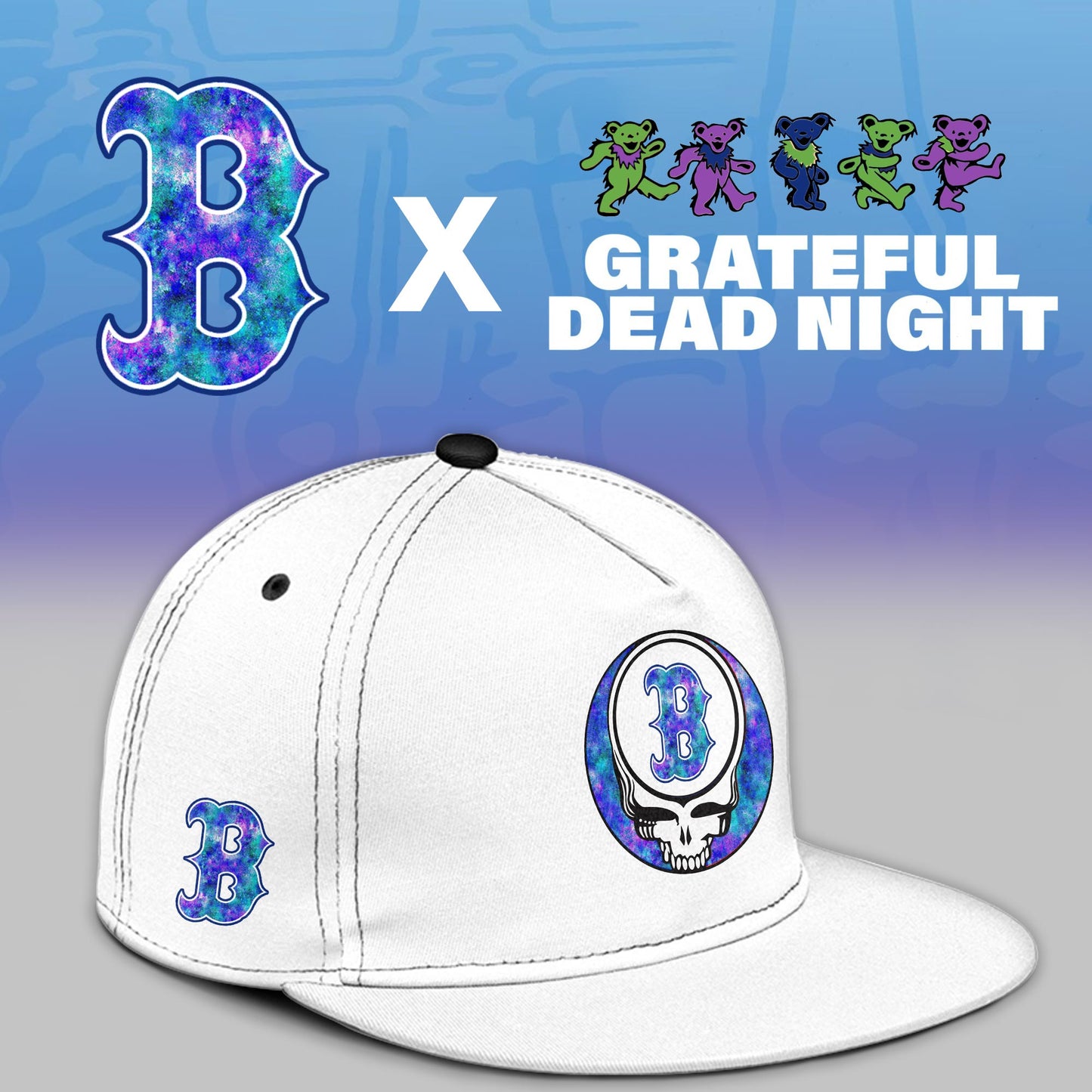 .Boston Red Sox 2025 Grateful Dead Night Limited Jersey