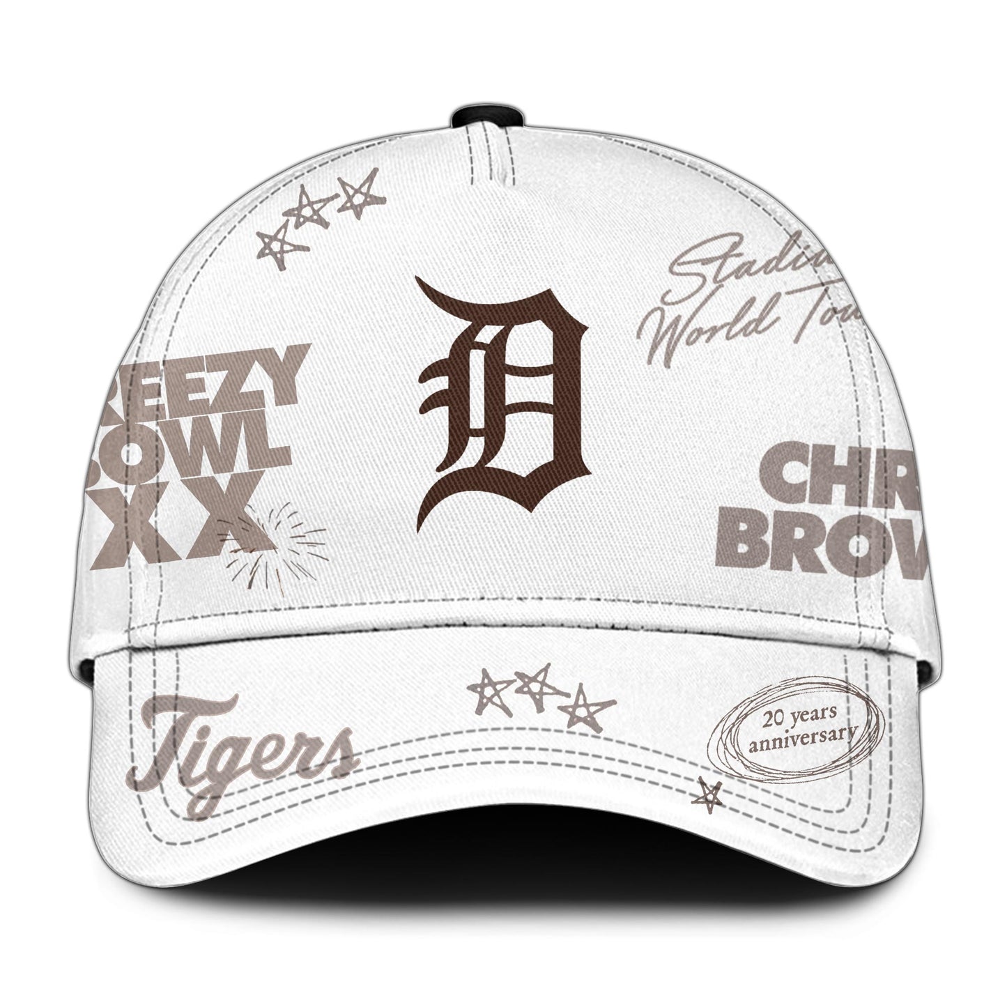 Detroit Tigers x Chris Brown Breezy Bowl XX World Tour 2025 Jersey Editions Limited