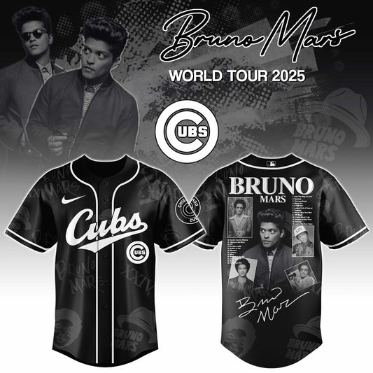 C Cubs x Bruno Mars at Park MGM  2025 Jersey Editions Limited +Selling Out Fast