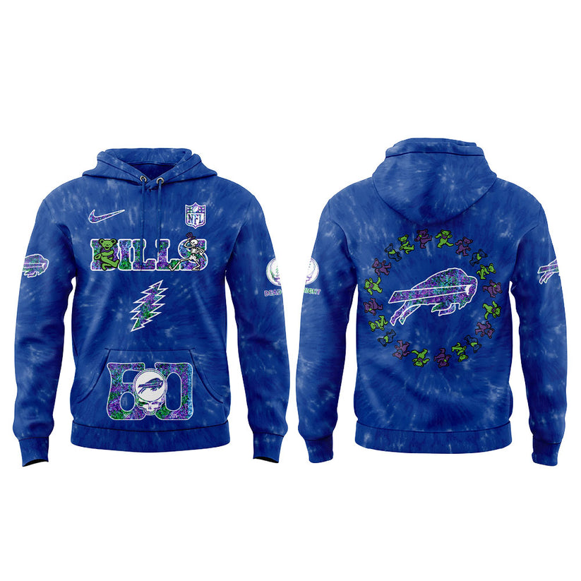 Buffalo Bills Grateful Dead 60th Anniversary Combo Hoodie