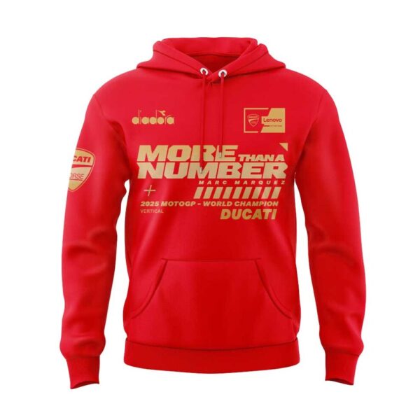“MORE THAN A NUMBER” Marc Marquez World Champion 2025 Combo Gold Hoodie | Jogger | Cap