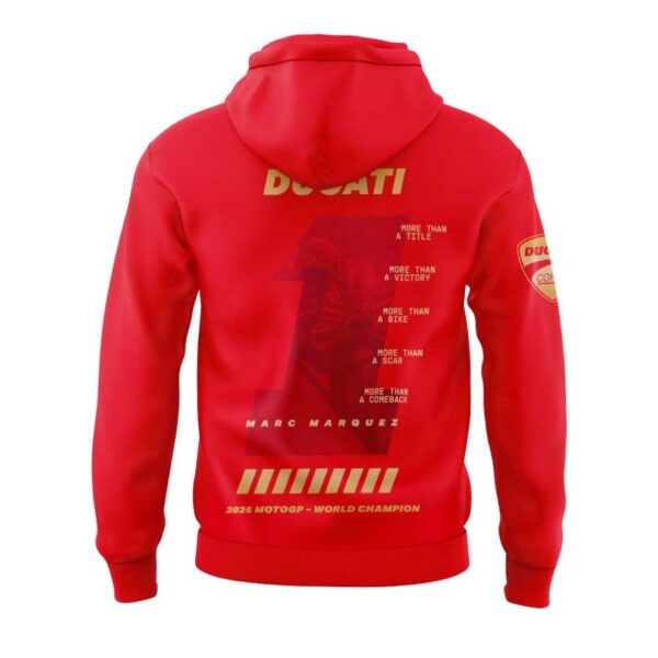 “MORE THAN A NUMBER” Marc Marquez World Champion 2025 Combo Gold Hoodie | Jogger | Cap