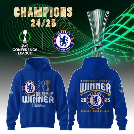 Chelsea FC 2025 Europe UEFA Conference League Champions Limited Edition Hoodie V2