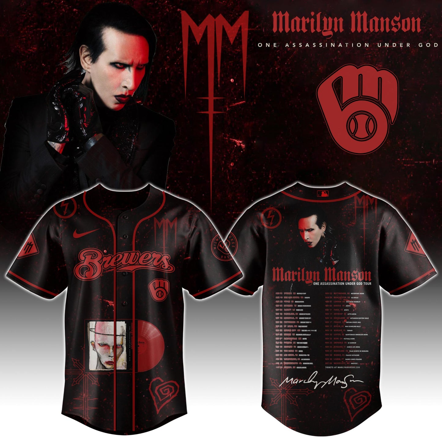 .Special All Team x Marilyn Manson Limited Edition Jersey 2025