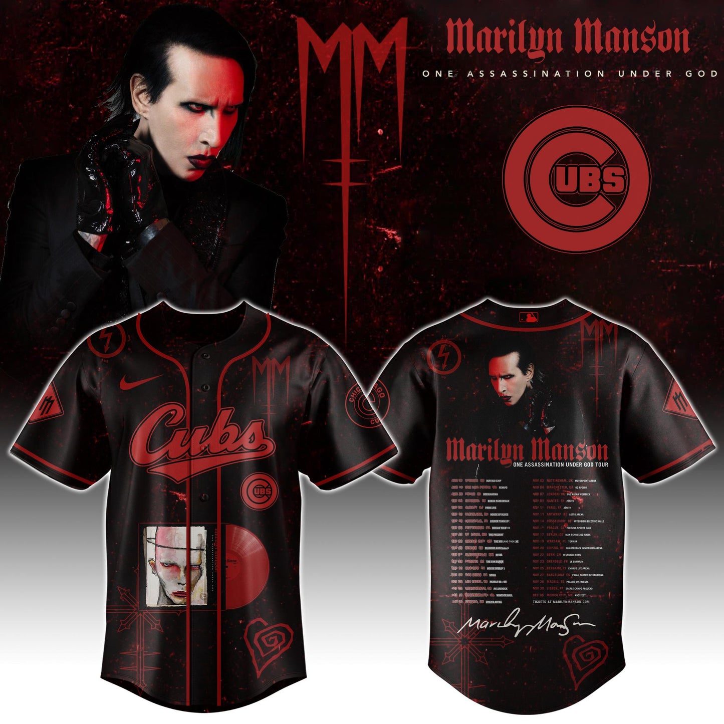 .Special All Team x Marilyn Manson Limited Edition Jersey 2025