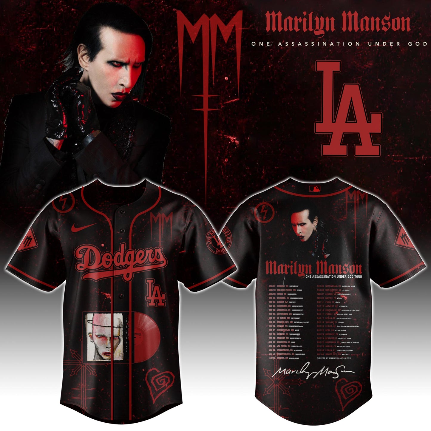.Special All Team x Marilyn Manson Limited Edition Jersey 2025