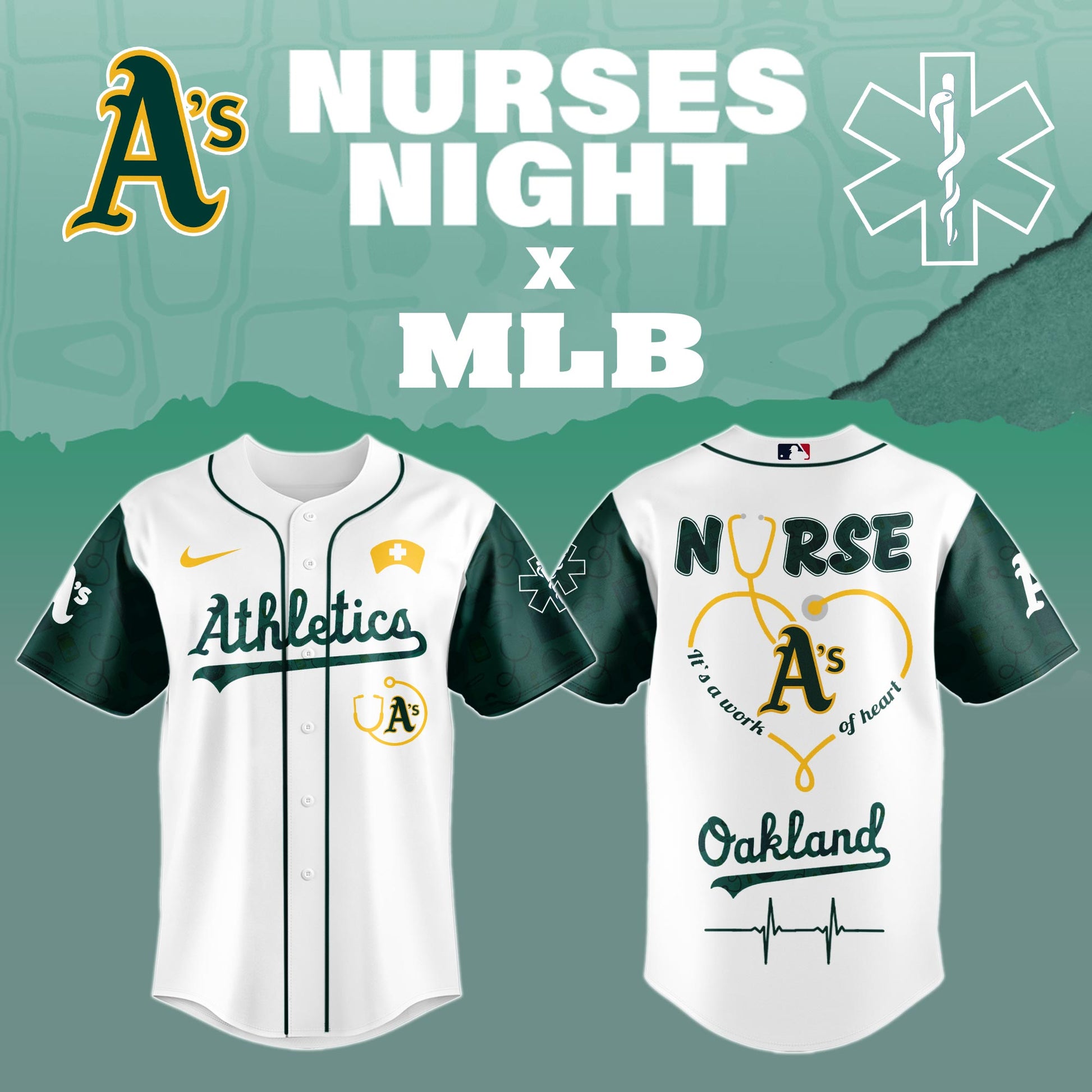 Athletics Nurses Game Night Special Edition Jersey