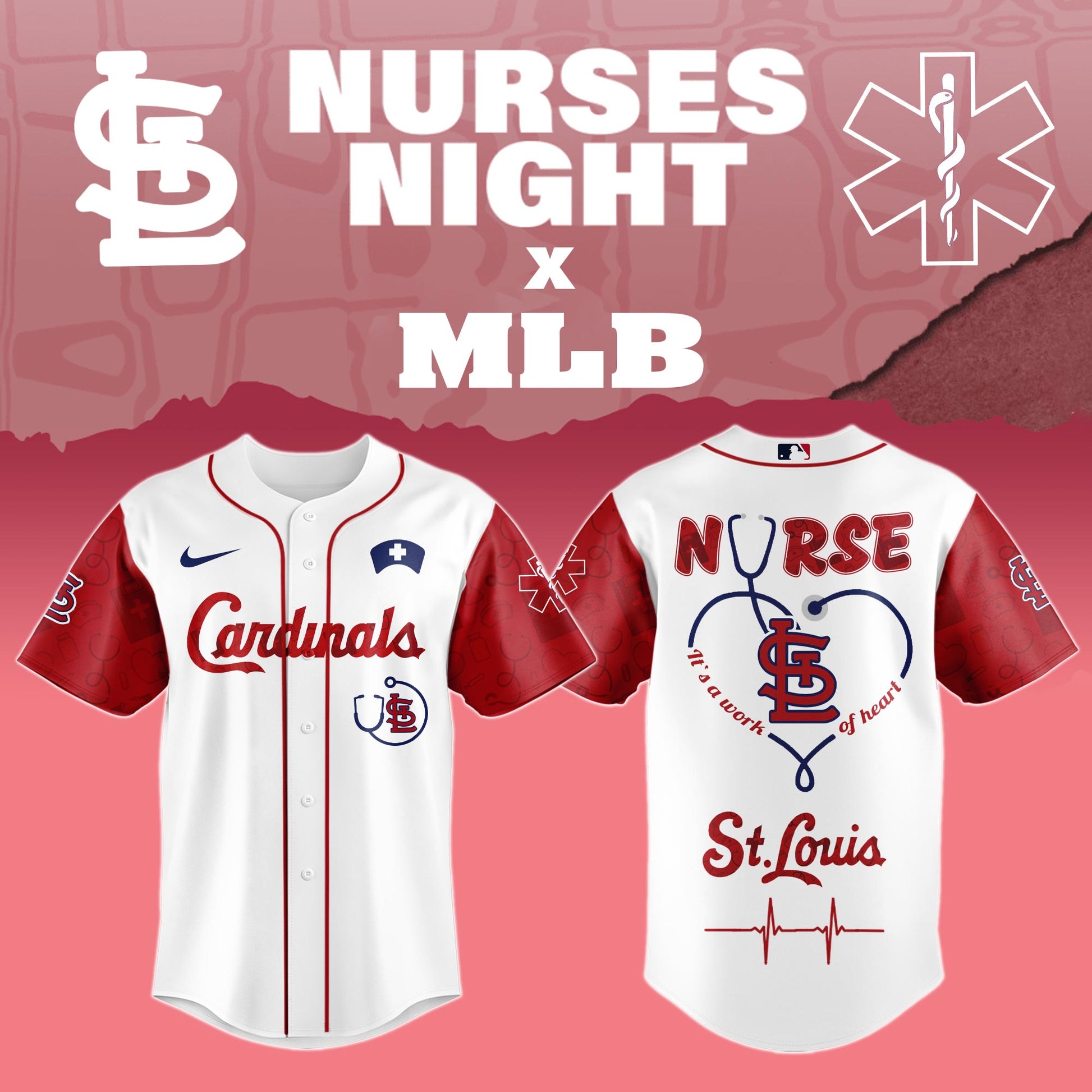 St.Louis Cardinals Nurses Game Night Special Edition Jersey
