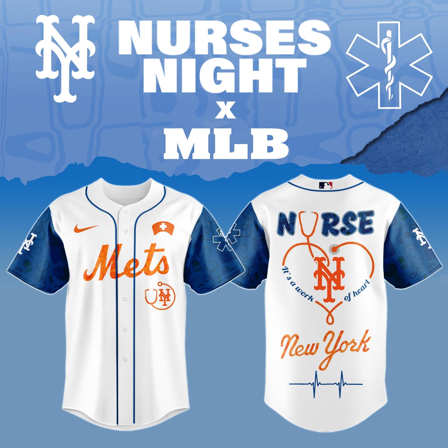 New York Mets Nurses Game Night Special Edition Jersey
