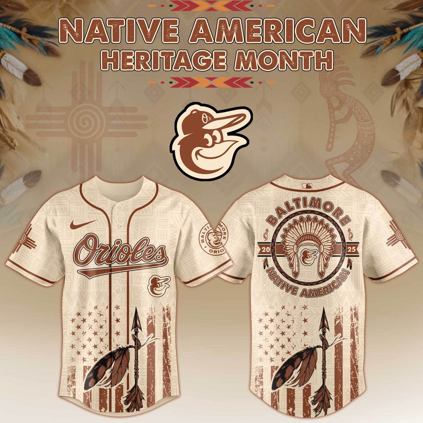 Baltimore Orioles x Native American Heritage Month Limited Edition Jersey 2025